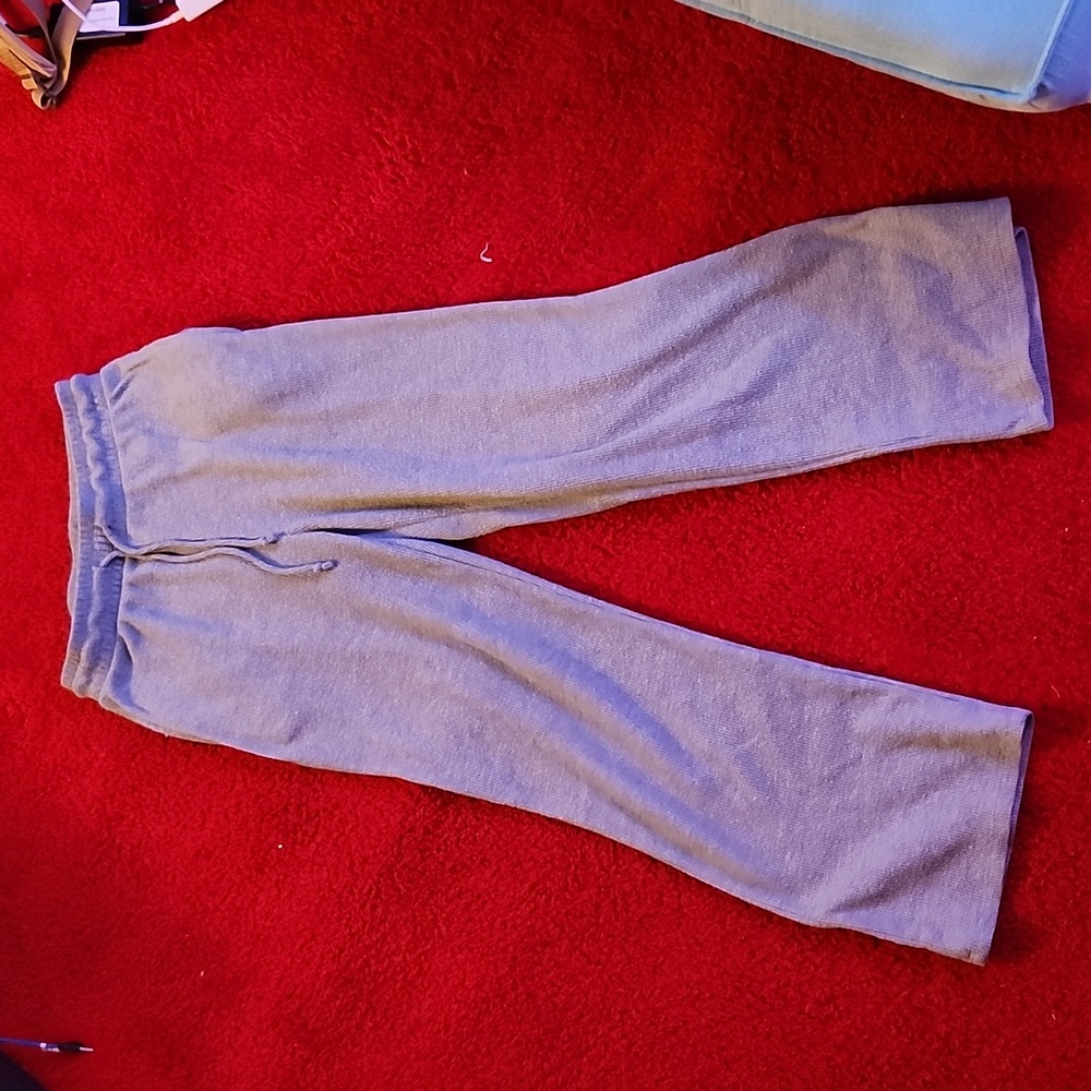 Grey textured sweatpants